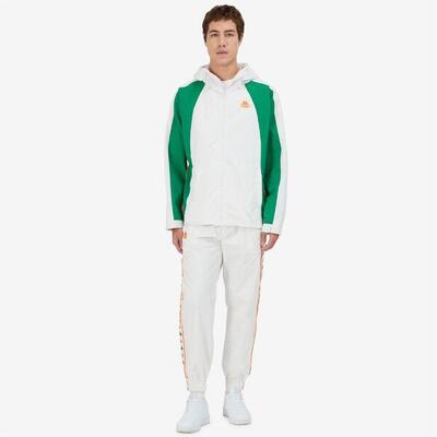 Giubbotto da uomo in poliammide bianco da streetwear sportivo