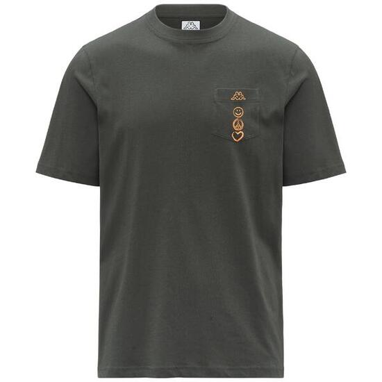 T shirt maglietta da uomo in cotone nero da sportivo