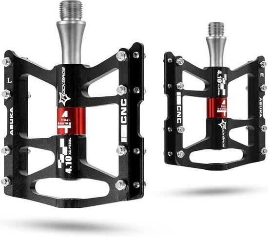ROCKBROS Pédales de Vélo, Pédales Vélo Route en Aluminium 9/16
