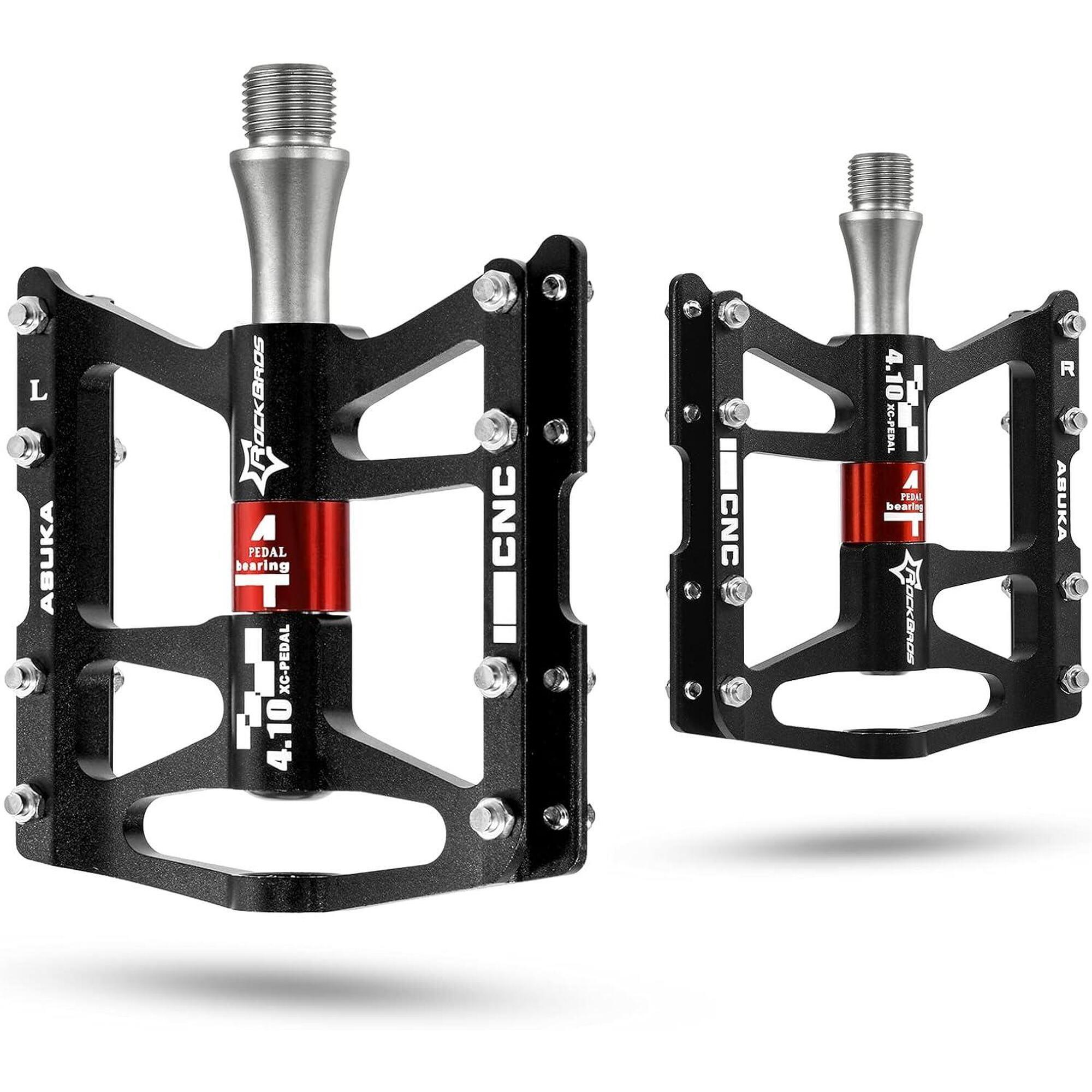 Rockbros - Rockbros Pédales De Vélo, Pédales Vélo Route En Aluminium 9/16" - Pédale - Noir - Decathlon