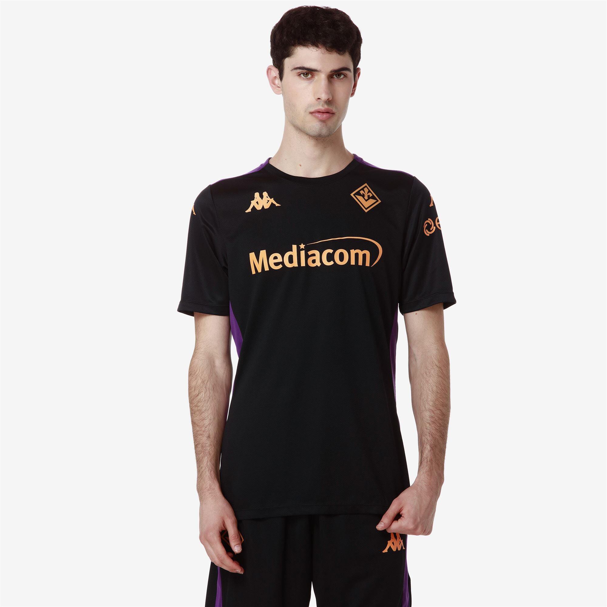 T-Shirt ACF Fiorentina da Uomo in Poliestere riciclato Nero 5/7