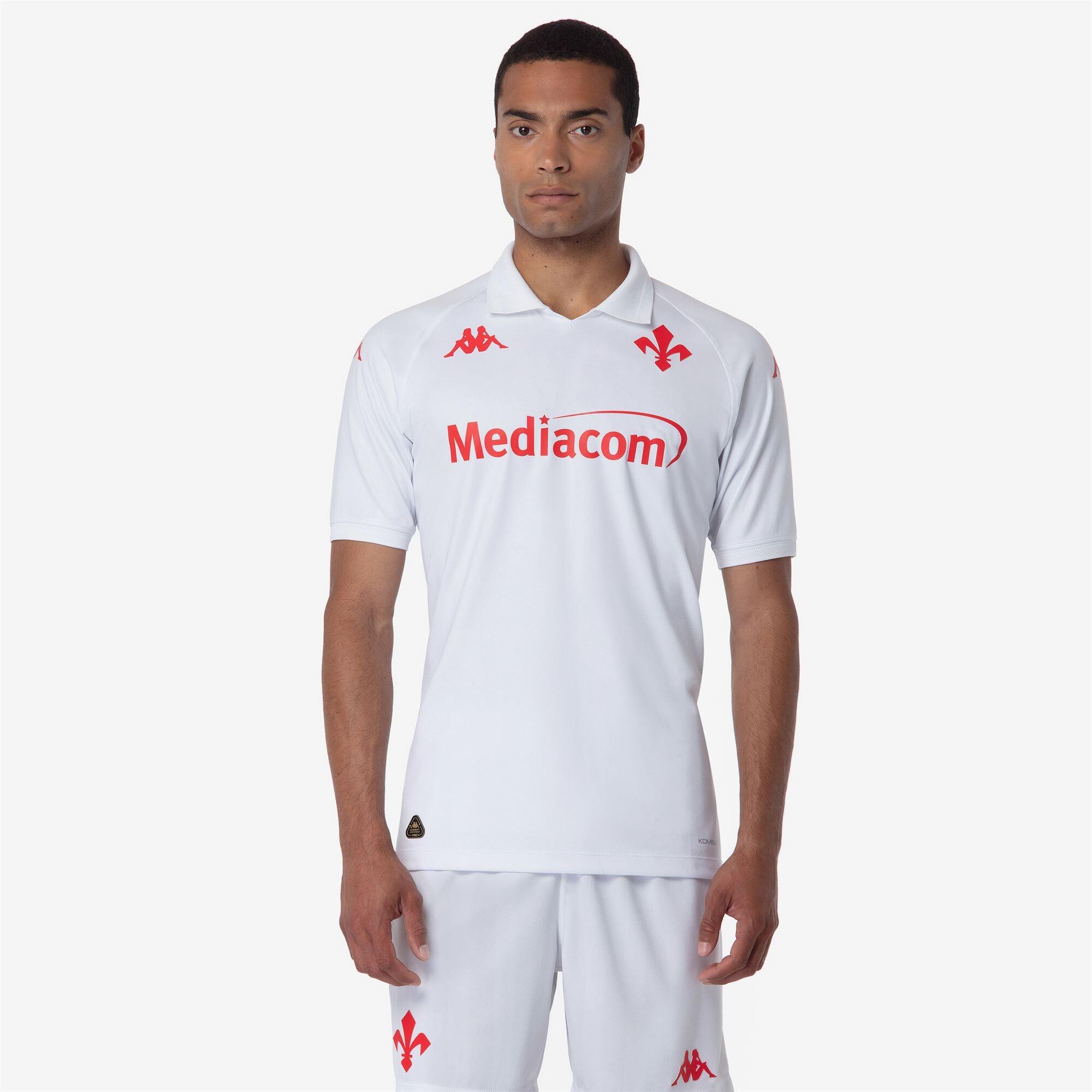 T-Shirt ACF Fiorentina da Uomo in Poliestere riciclato Bianco 6/7