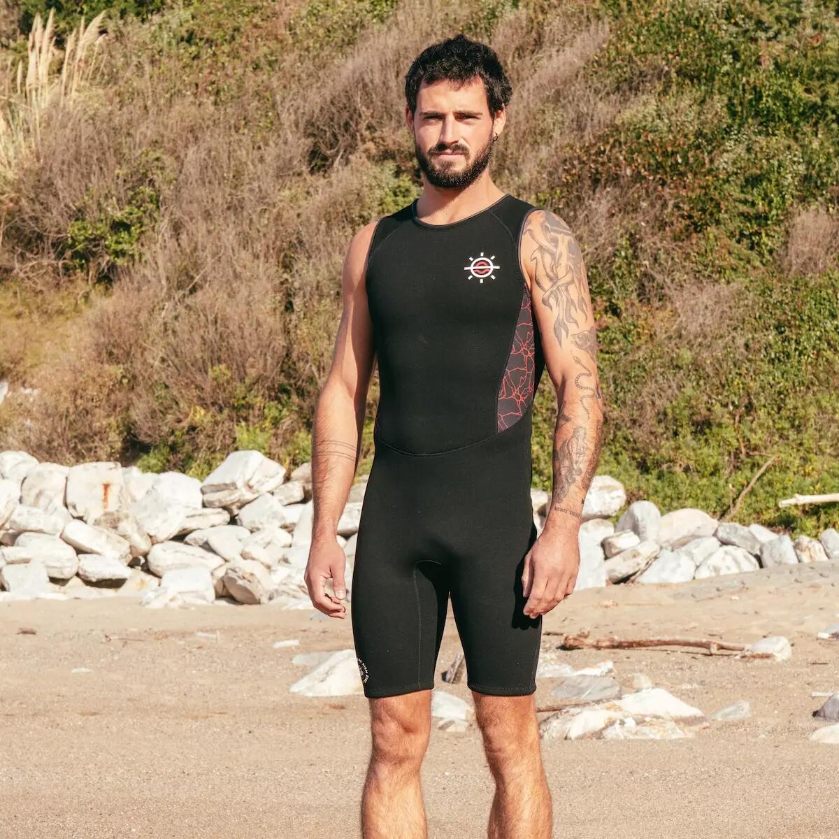 Traje neopreno natación hombre Mellow Sea Short John Ultra Stretch 2/7