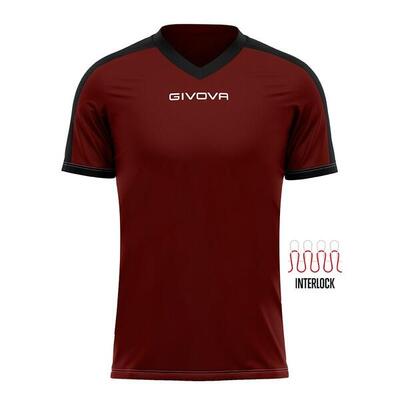 T-shirt uomo givova rosa/nero