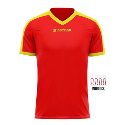 T-shirt uomo givova rosa/nero