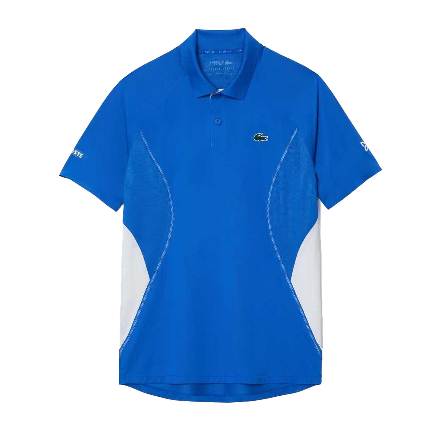 LACOSTE Mens Novak Djokovic Regular Tennis Polo Shirt (Blue)