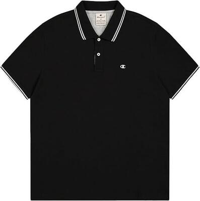 Champion POLO M/M Light Cotton Pique uomo Cotone Nero3XL