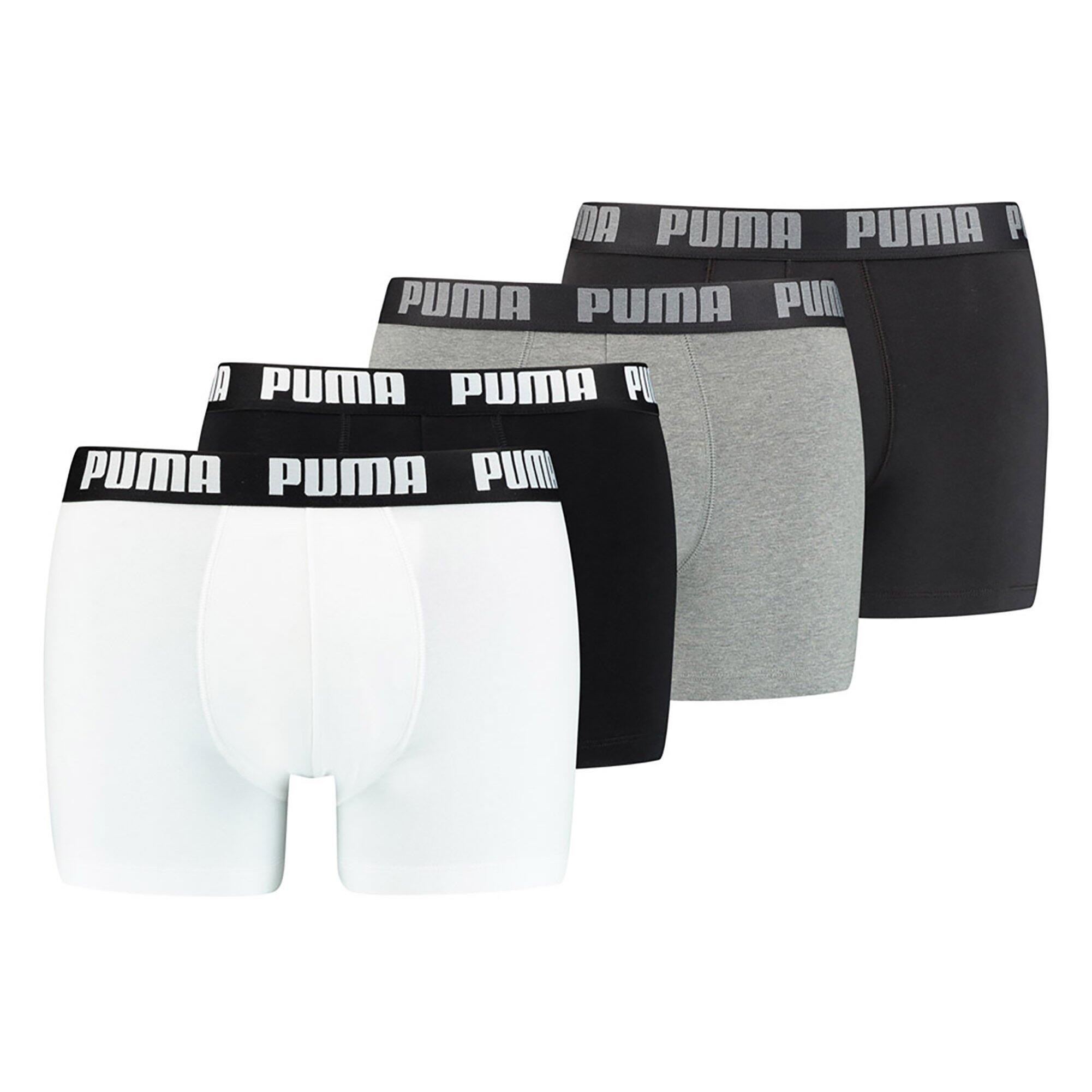 PUMA Boxershort Herren 4er Pack Figurbetont