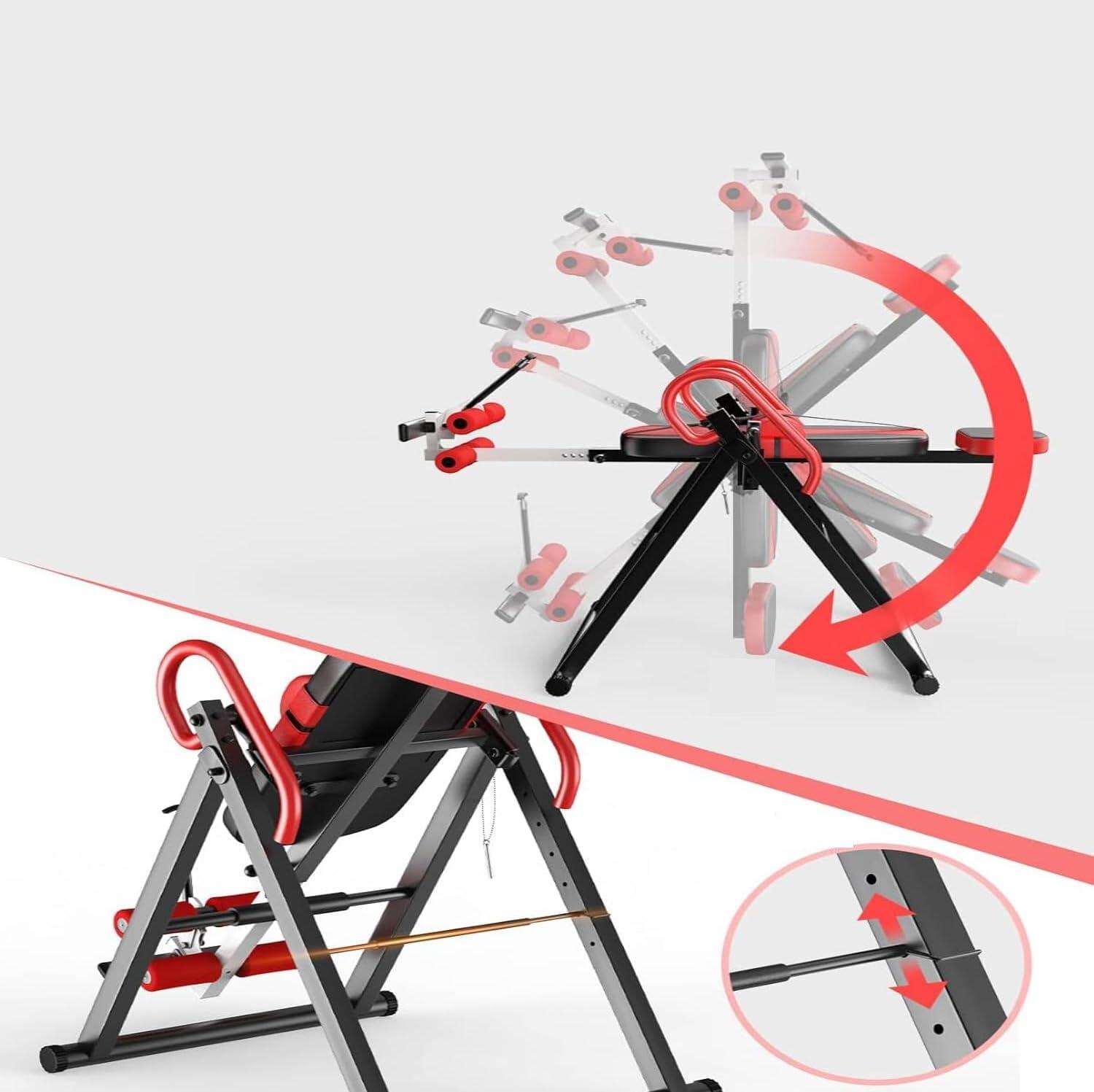 Table d'Inversion Gravitationnelle Réglable avec 4 Angles d'Inversion FF 4/6