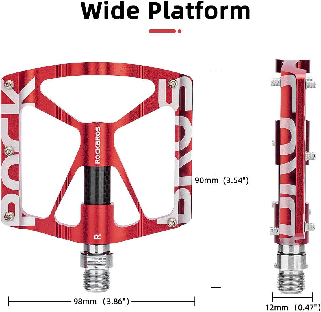 Pedales de aluminio para bicicleta ROCKBROS BMX/MTB 2/5