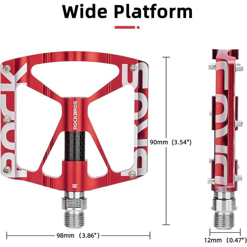 Pedale de biciclete ROCKBROS BMX/MTB din aluminiu