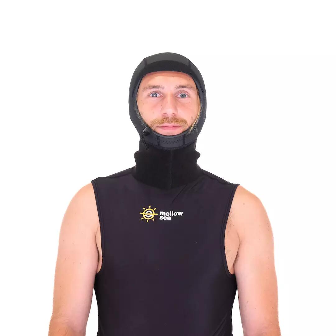 MELLOW SEA Balaclava de neoprene surf proteção térmica sem mangas 3mm Mellow Sea