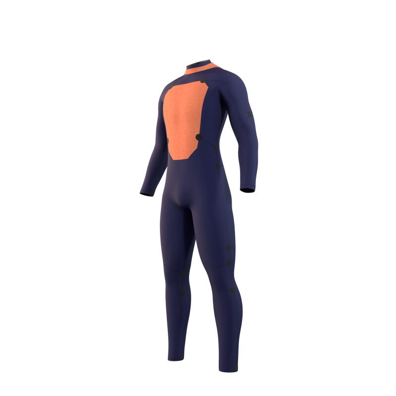 MYSTIC Star Wetsuit 4/3mm Backzipip Blauw 3/5