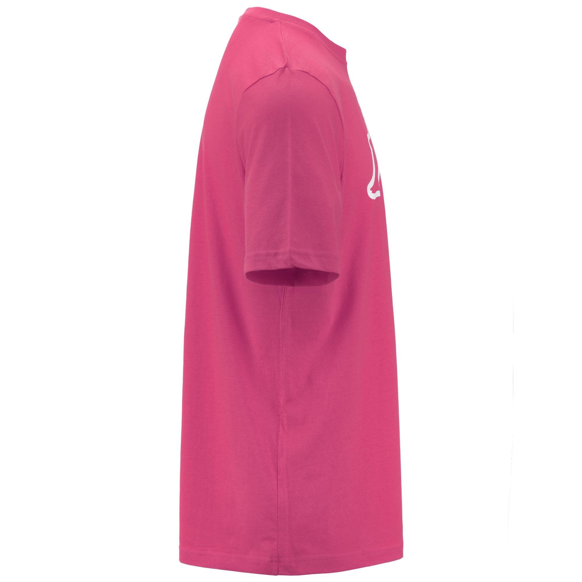 T-shirt da uomo in cotone viola da sportivo 2/5