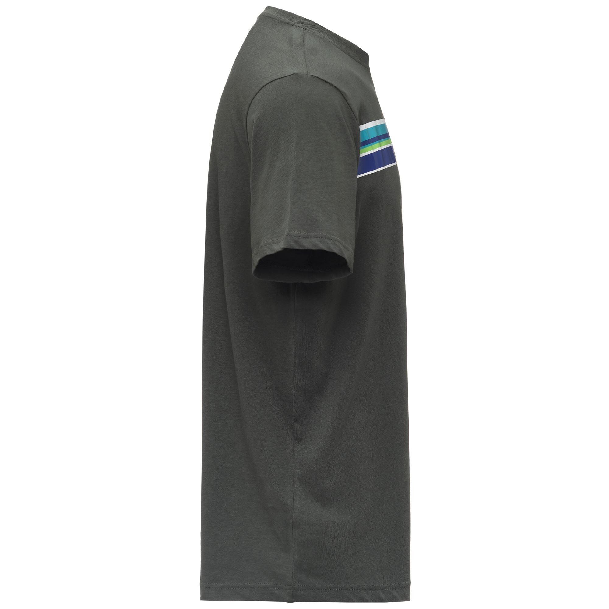 T-shirt da uomo in cotone verde da sportivo 2/5