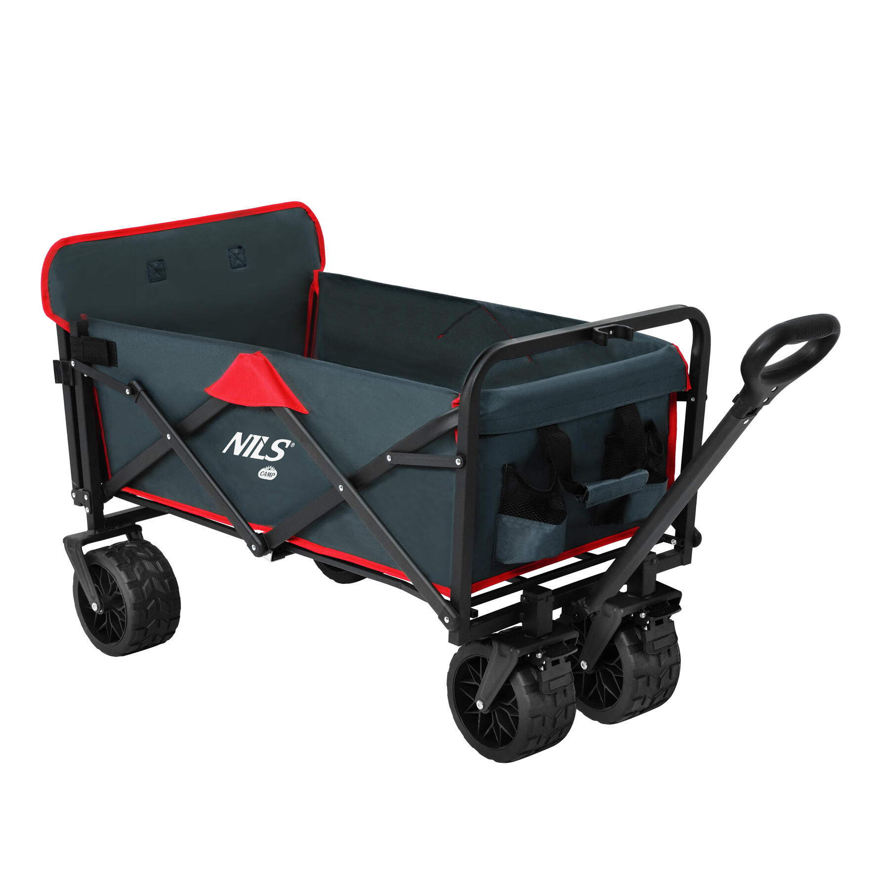 Nils Camp - Chariot De Voyage 160 L Nc2601 Nils Camp - Chariot De Transport - Gris|rouge - 160 L - Decathlon