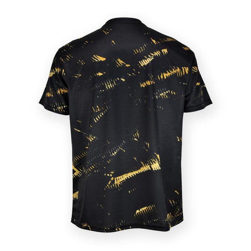 Tricou de antrenament Real Madrid negru-auriu