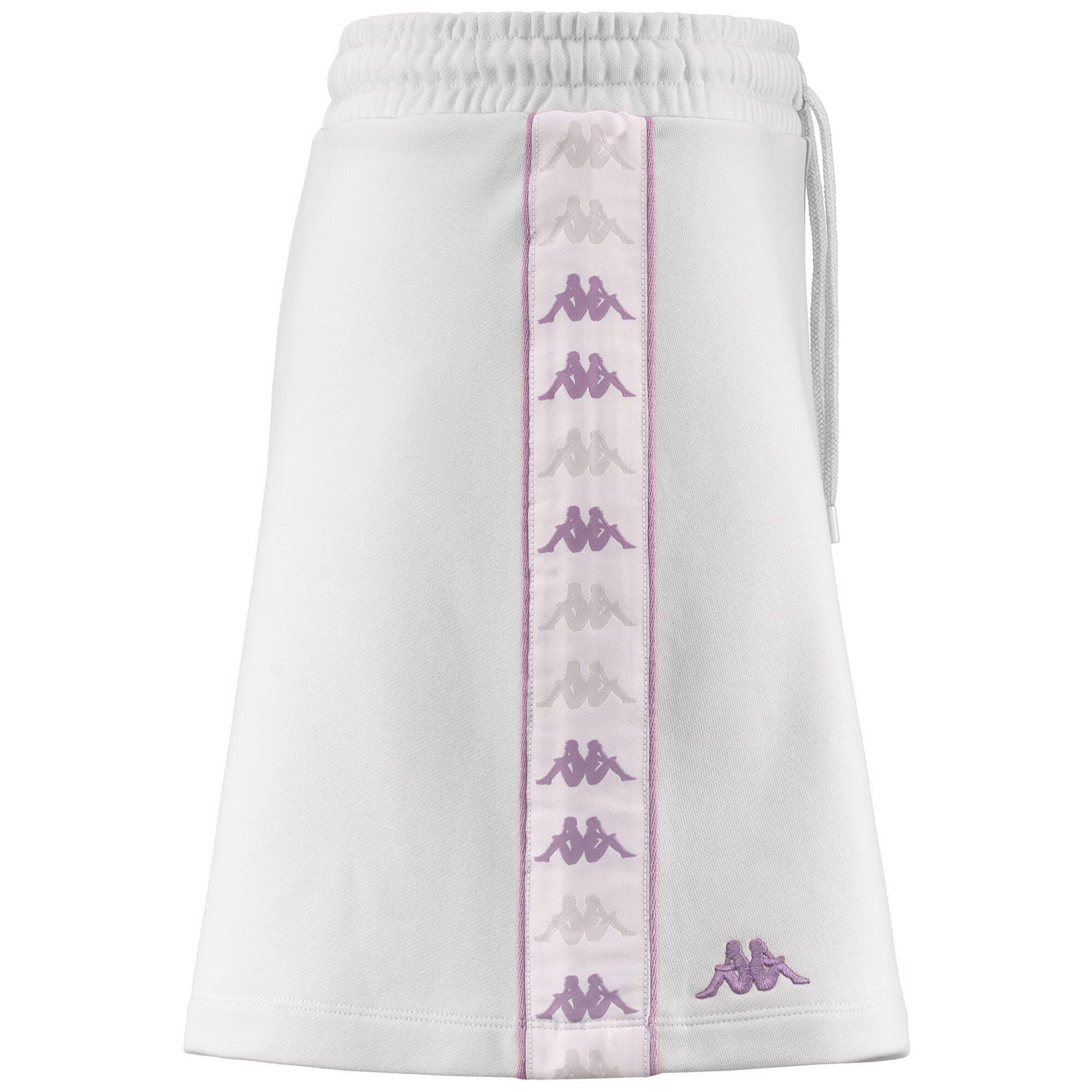 Gonna corta da donna in cotone grigio da streetwear sportivo 2/5