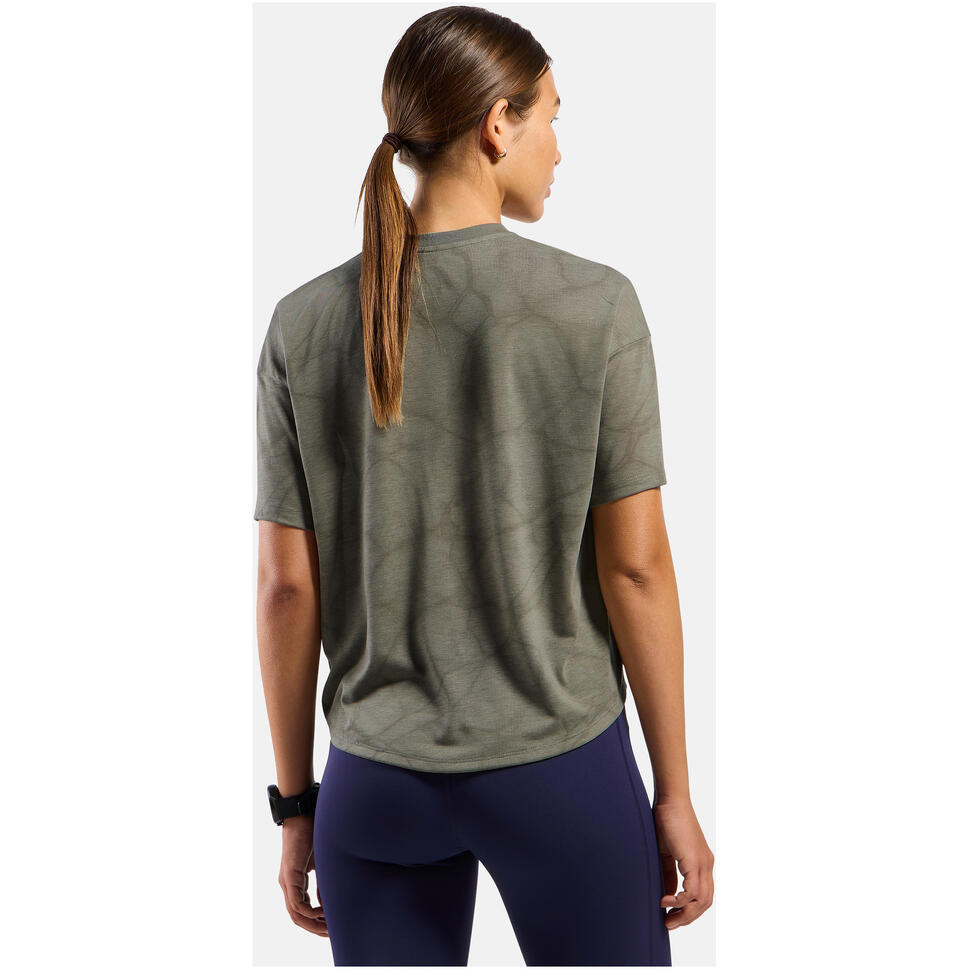 Koszulka damska Odlo ACTIVE 365 NATURAL BLEND PRINT T-shirt