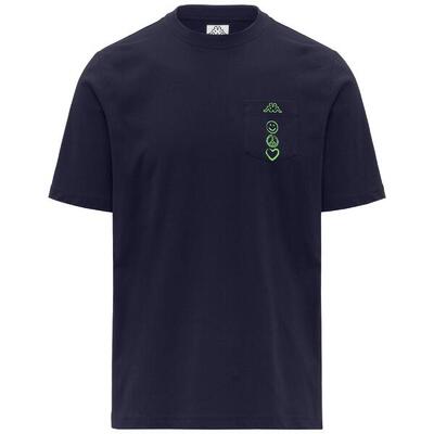 T shirt maglietta da uomo in cotone nero da sportivo