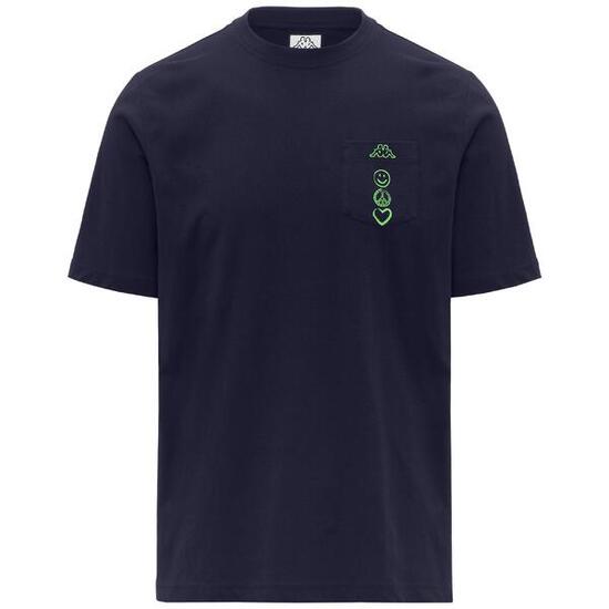 T shirt maglietta da uomo in cotone nero da sportivo