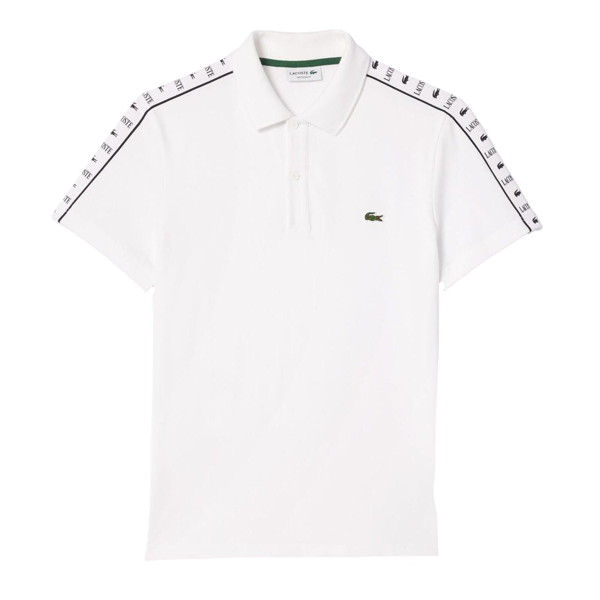 Mens Mini Pique Stretch Regular Polo Shirt (White) LACOSTE Decathlon