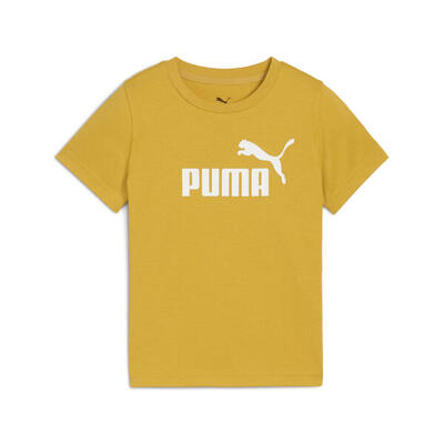 Ess no. 1-logo t-shirt voor kinderen puma archive gold yellow