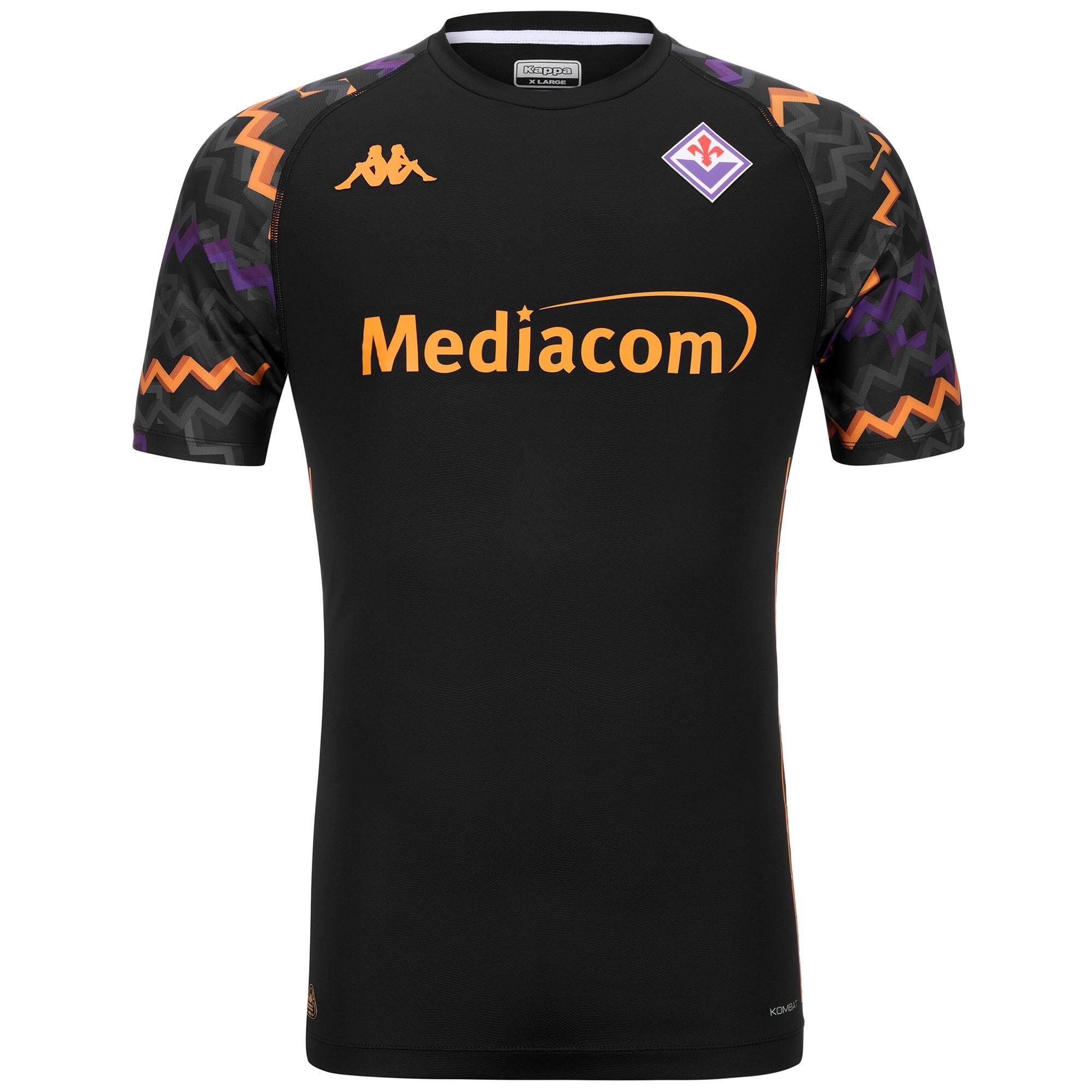 T-Shirt ACF Fiorentina da Uomo in Poliestere riciclato Nero 2/7