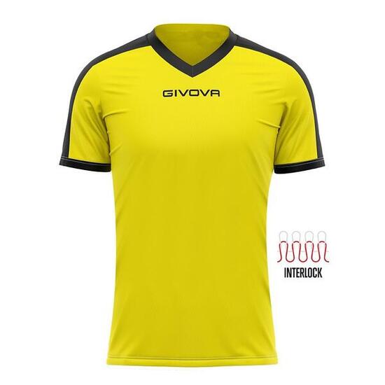 T-shirt uomo givova giallo/nero