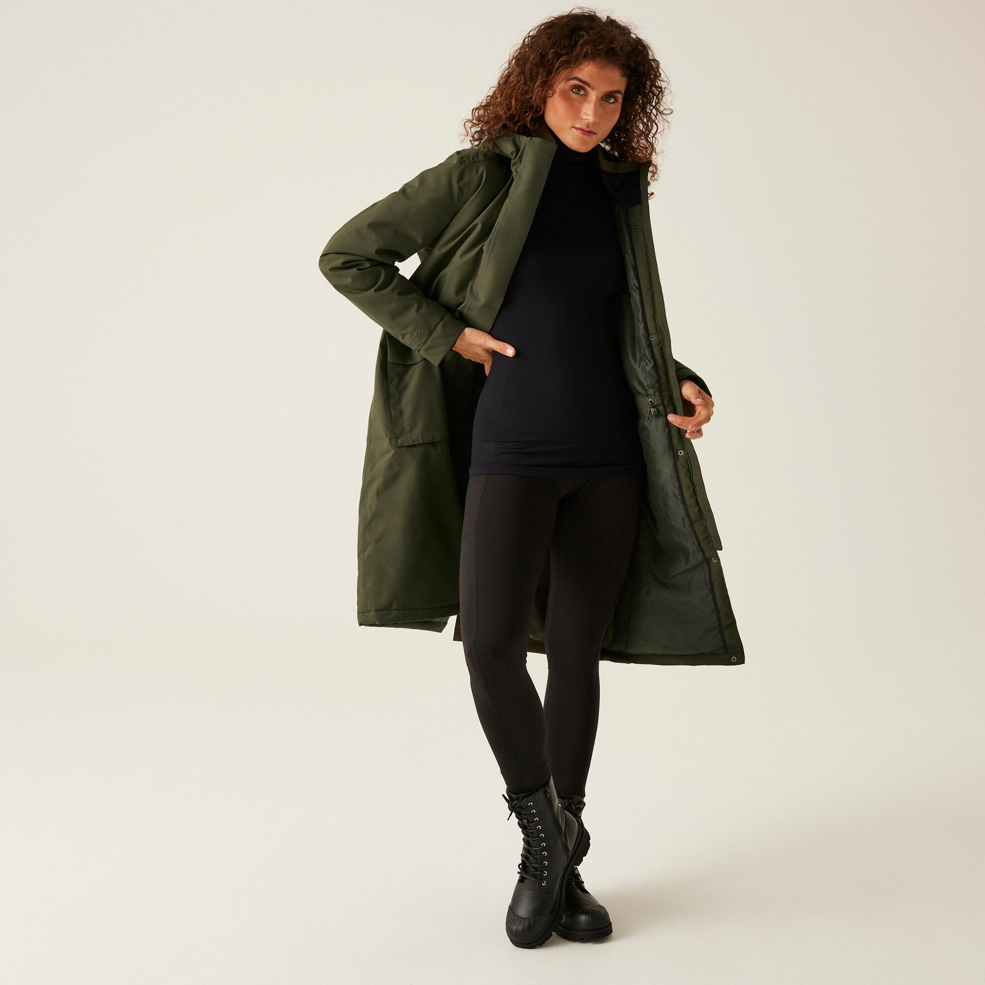 Chubasquero senderismo mujer impermeable aislante Regatta Yarli 3/7