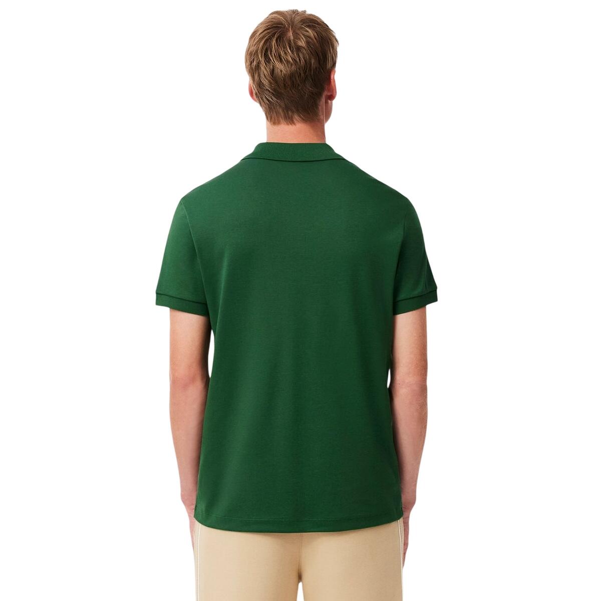 Mens Pima Cotton Regular Polo Shirt (Green) 4/4