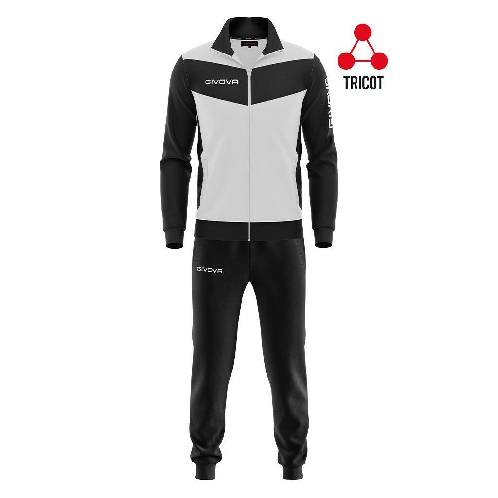 GIVOVA Visa 4S Fato de treino Poliéster Branco/Preto