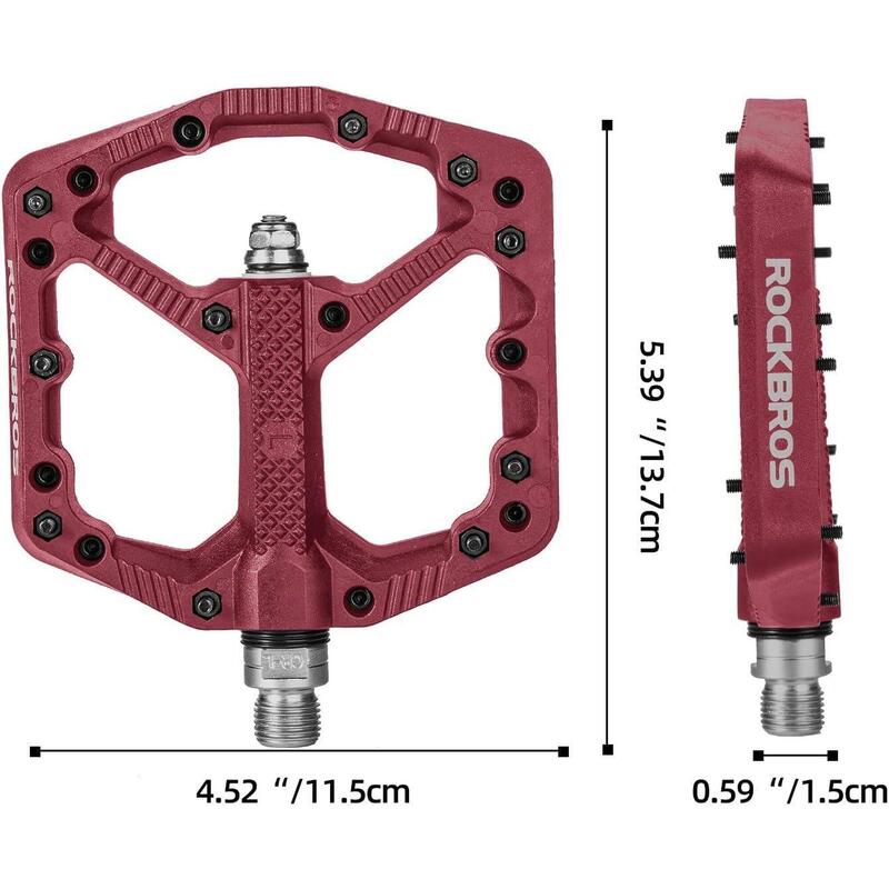 Pedale de biciclete MTB plate din aluminiu