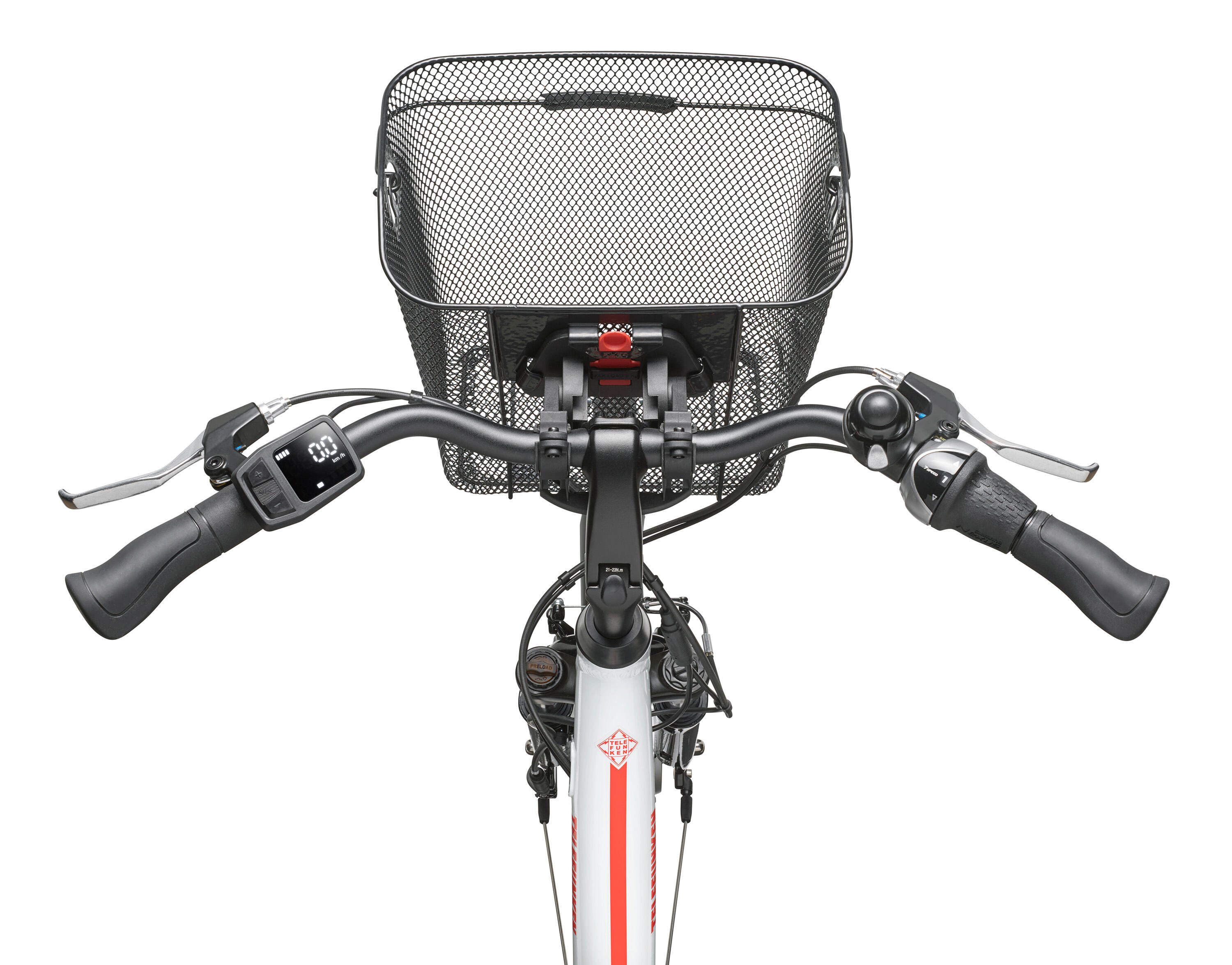 E-Bike RC657 28 Zoll 7-Gang Pedelec City Elektrofahrrad Rücktrittbremse weiß 4/8