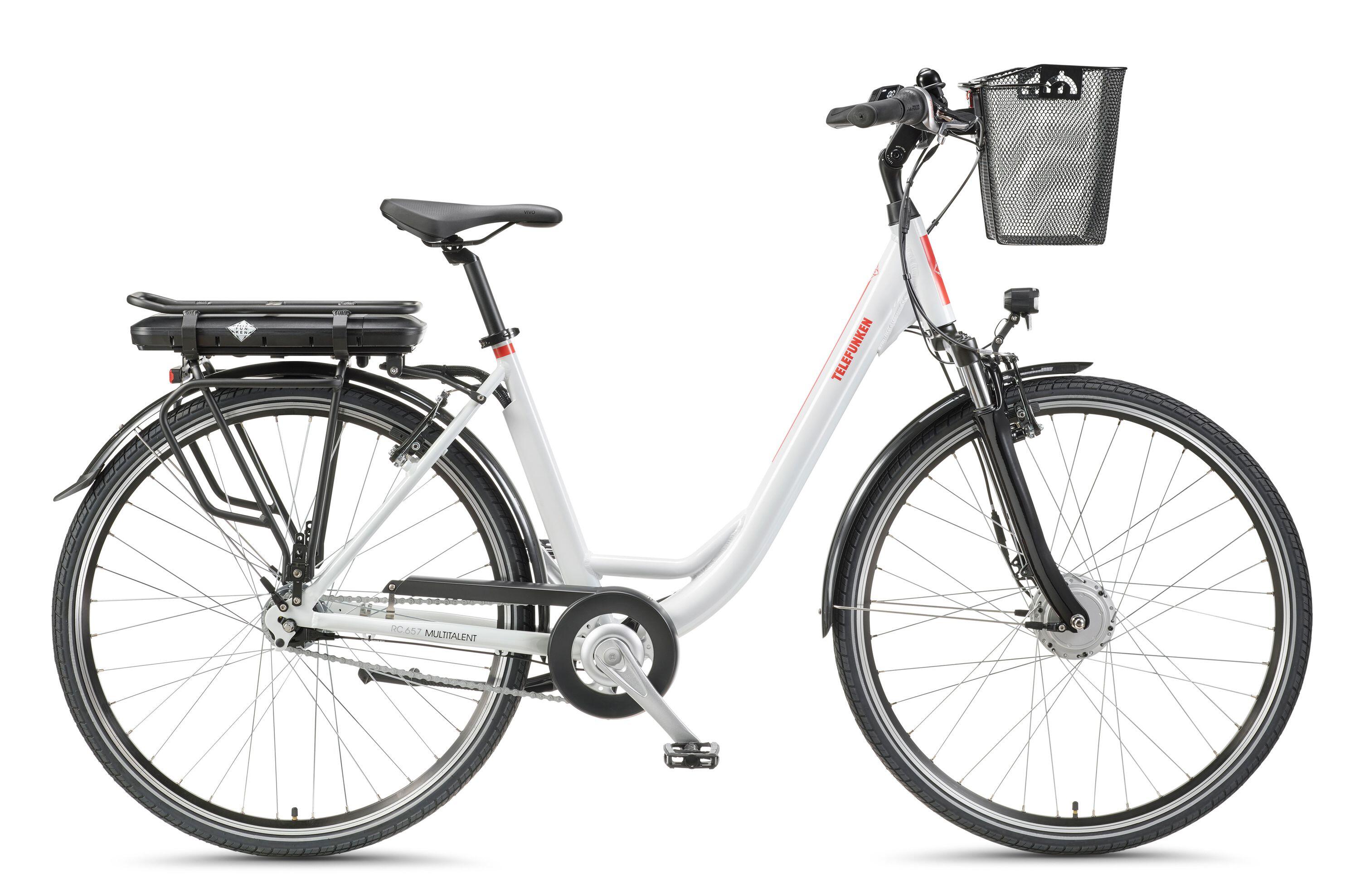 E-Bike RC657 28 Zoll 7-Gang Pedelec City Elektrofahrrad Rücktrittbremse weiß 2/8