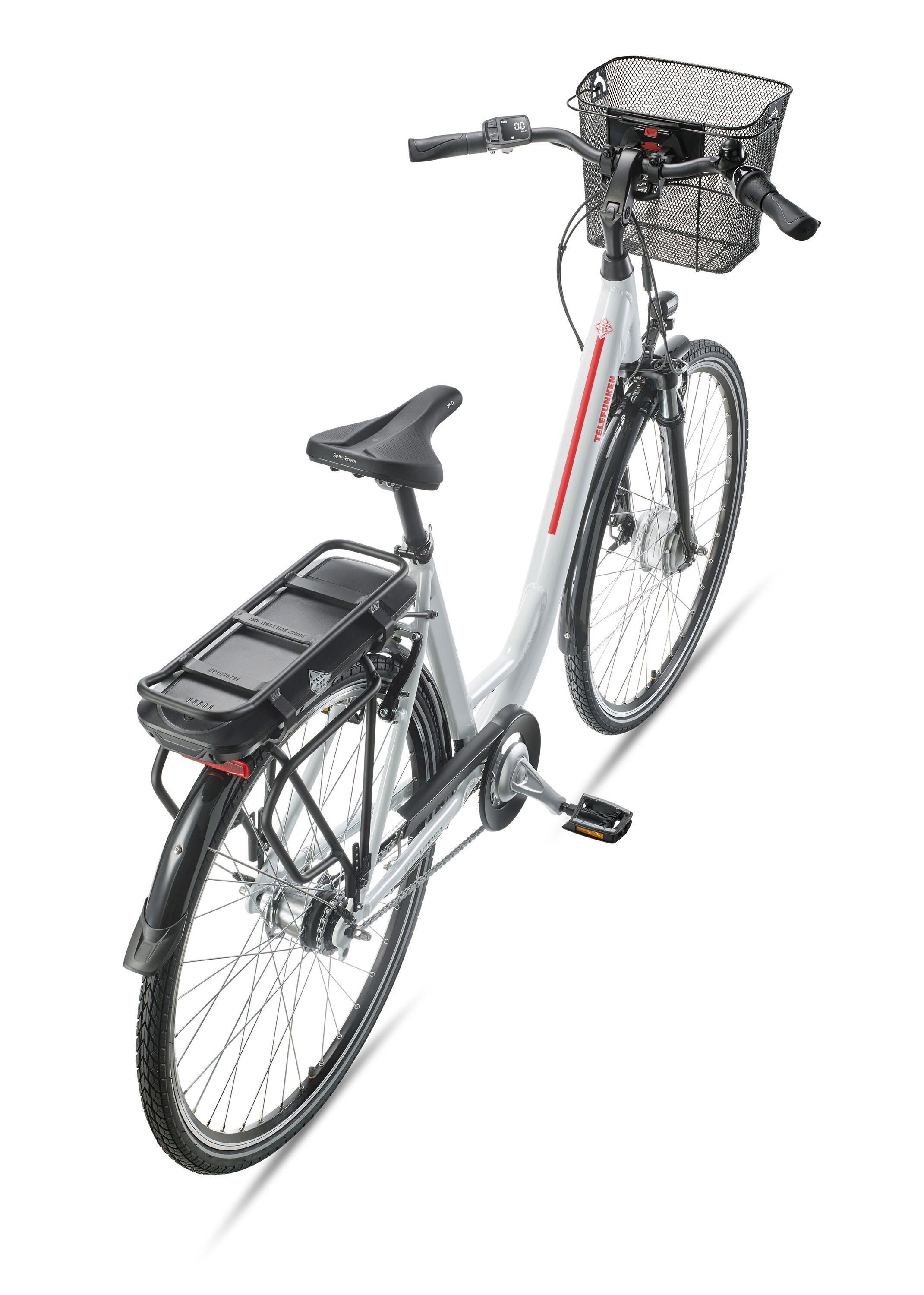 E-Bike RC657 28 Zoll 7-Gang Pedelec City Elektrofahrrad Rücktrittbremse weiß 3/8