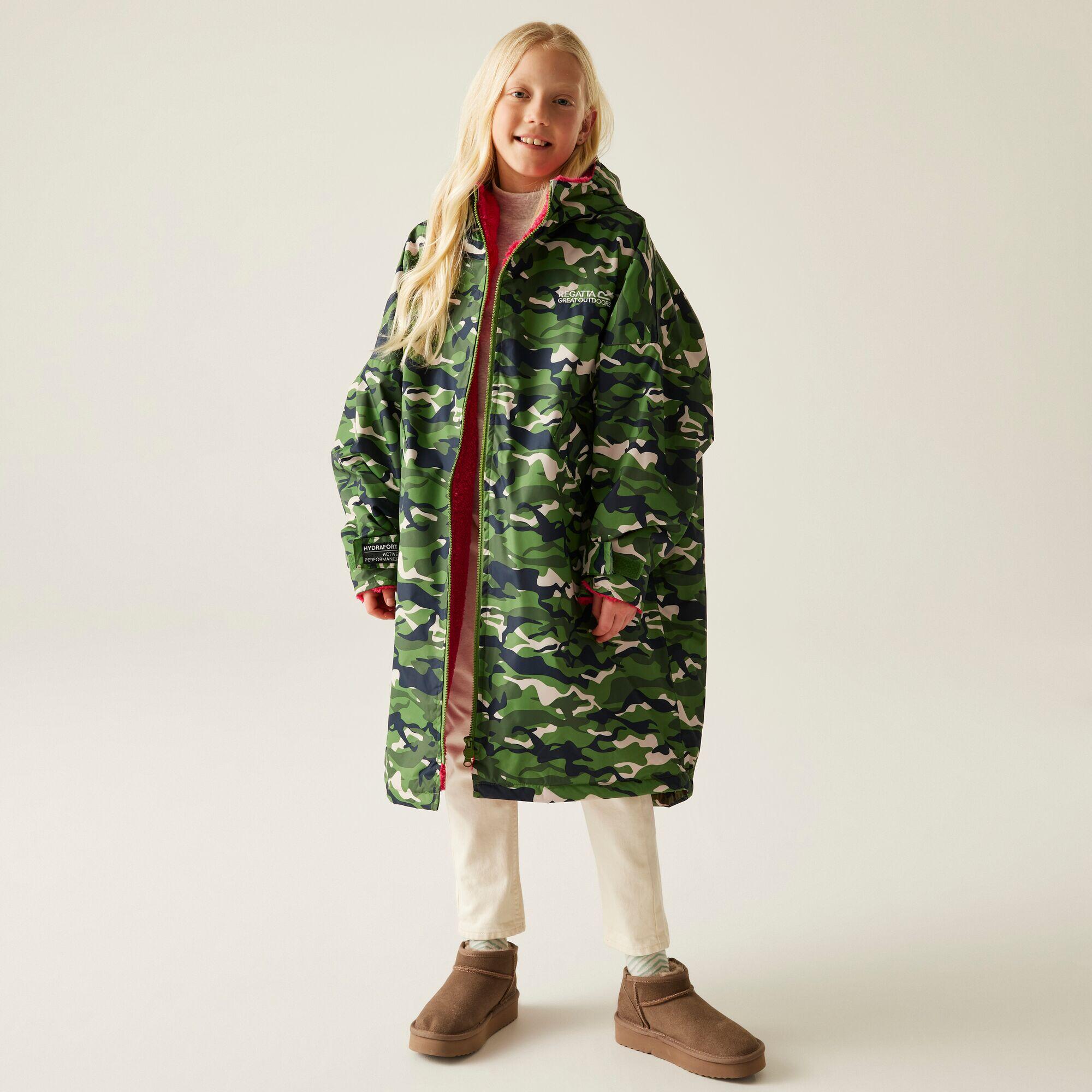 Badponcho Wandelen Kinderen Waterdicht 3/7