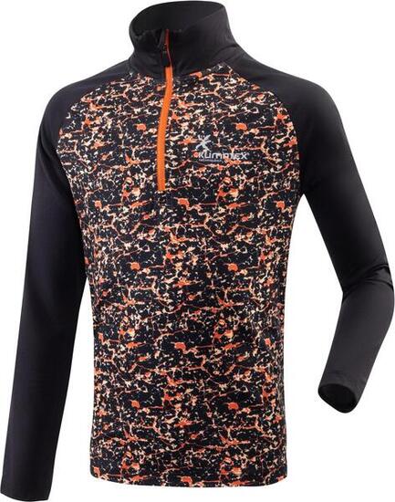 Felpa bambini Climatex Hael Nera traspirante per attività all'aperto