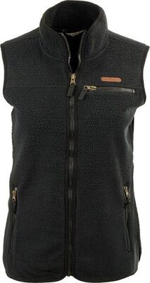 Elegante Damenweste Aurela Black aus Merinowolle