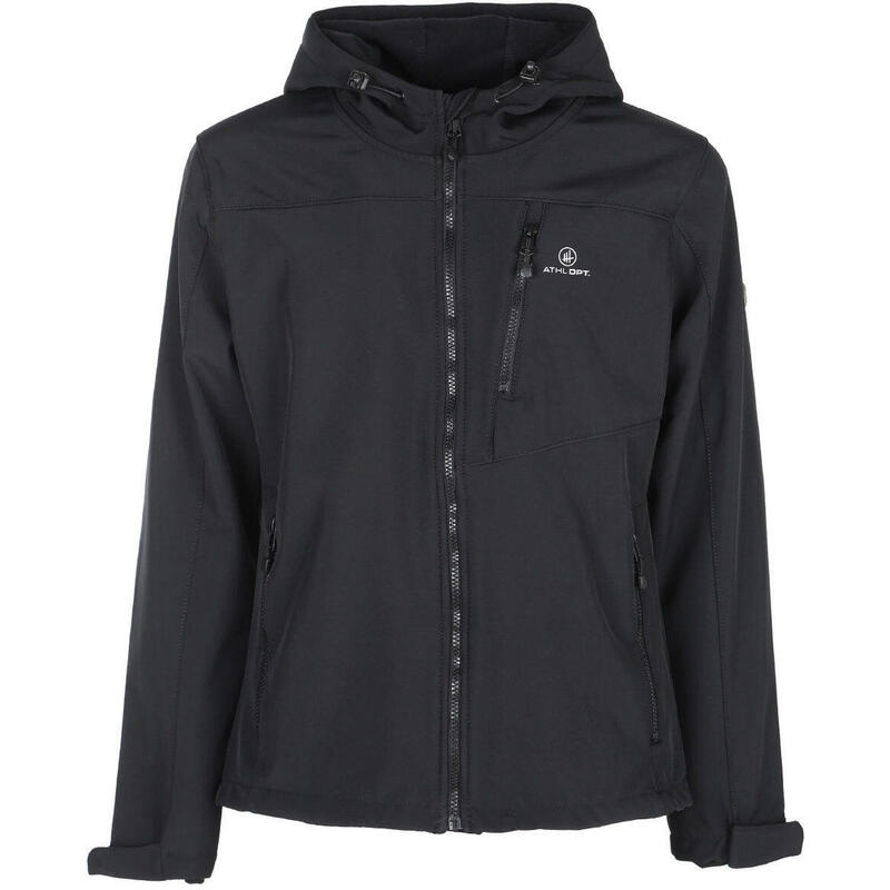 Męska Kurtka Softshell Athl DPT Hermes Czarna Wodoodporna