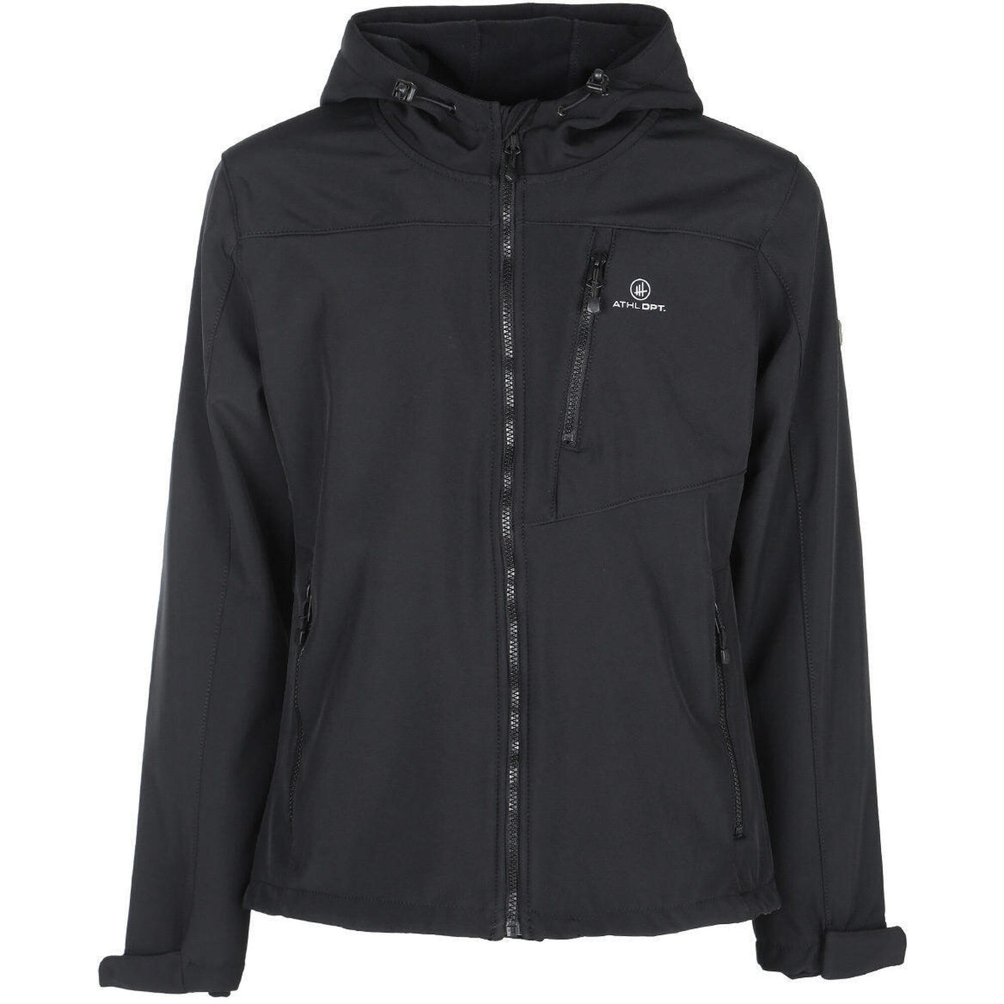Męska Kurtka Softshell Athl DPT Hermes Czarna Wodoodporna