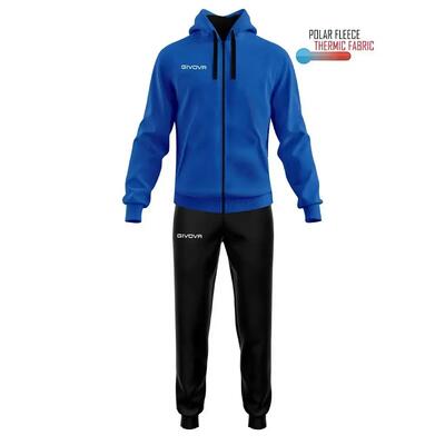 TUTA complete uomo ( acetato-poliestere) givova azzurro/nero