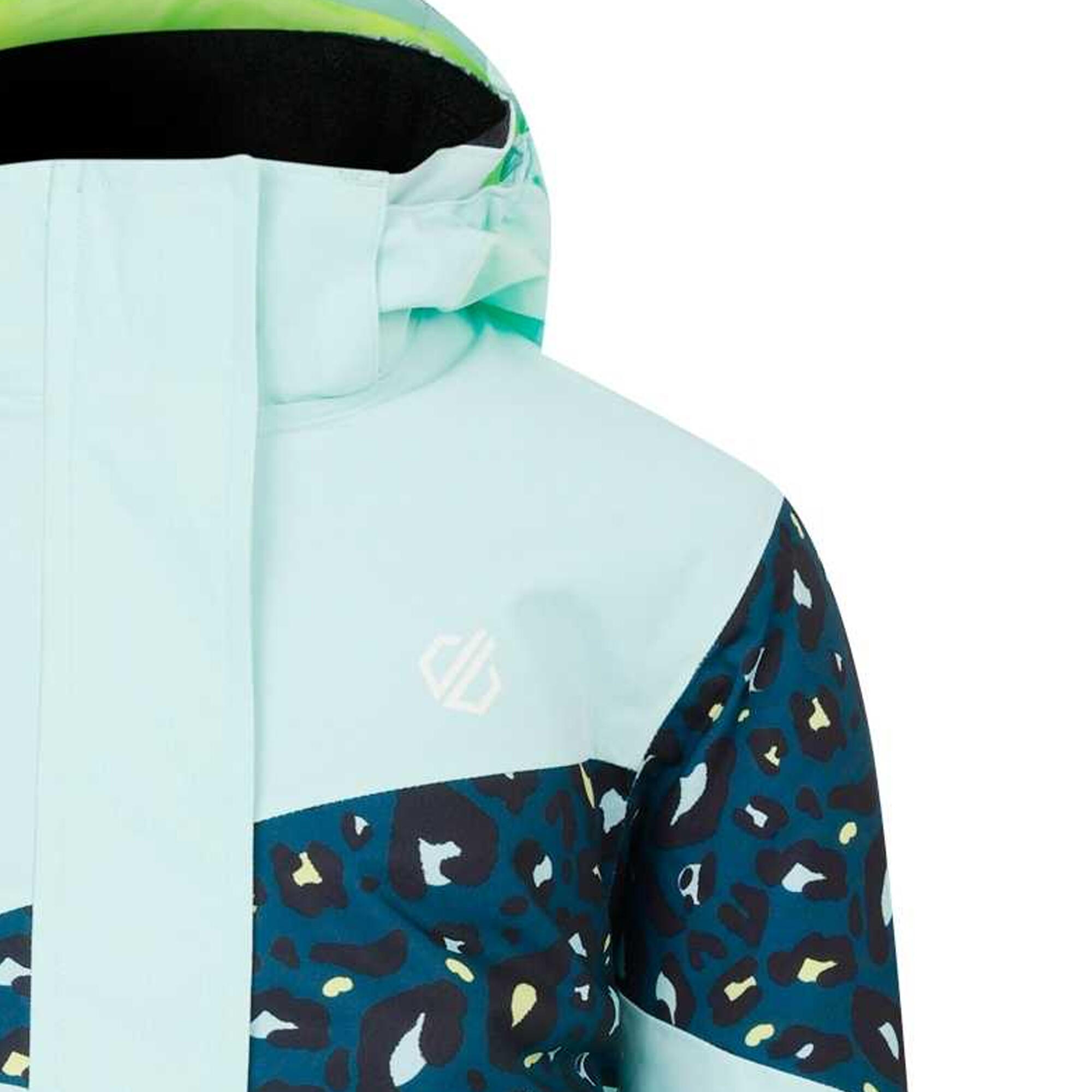 Childrens/Kids Humour III Cheetah Print Ski Jacket (Blue) 4/5