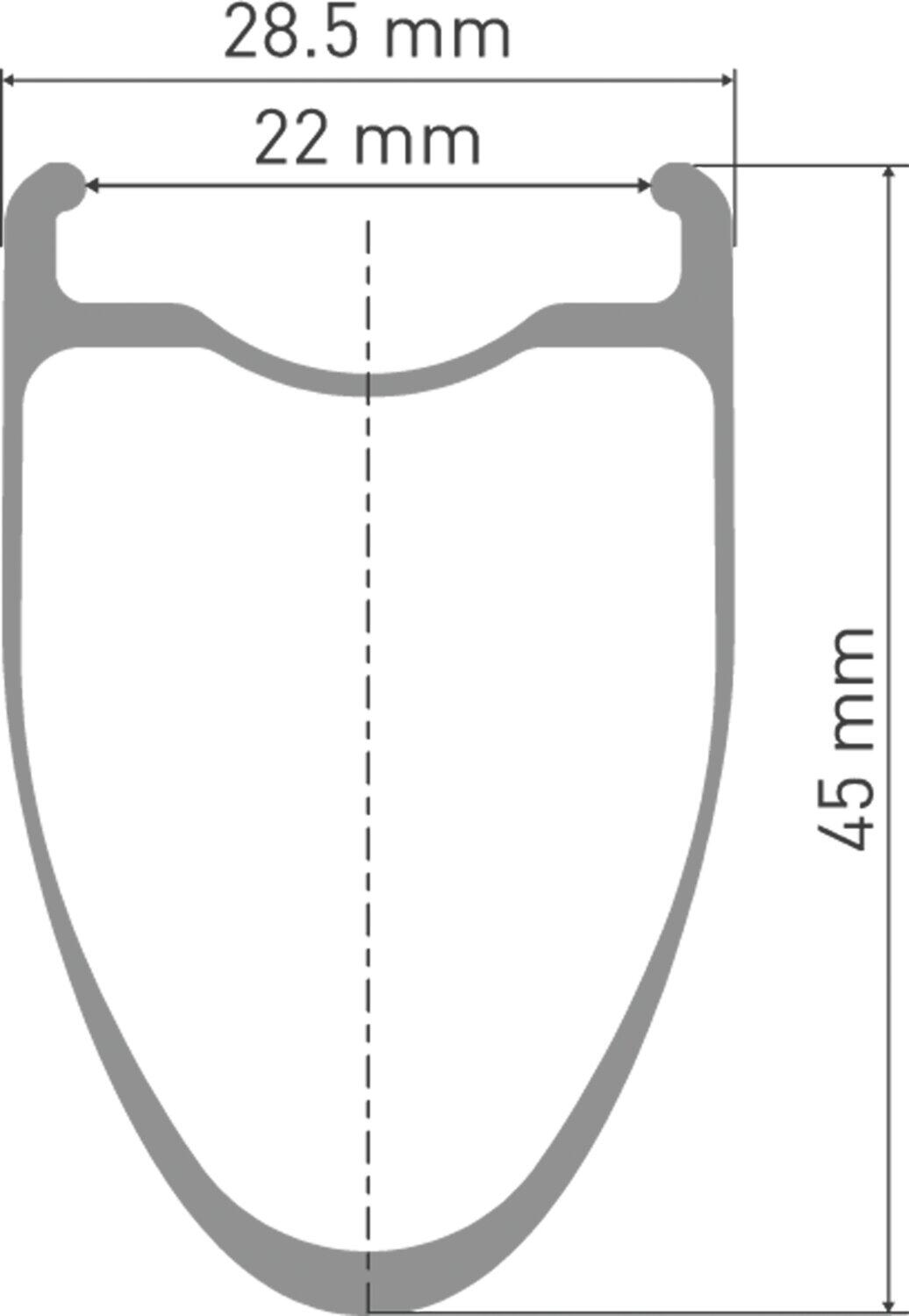 ERC 1400 DICUT Laufrad 700C CL 45 100/12 2/2