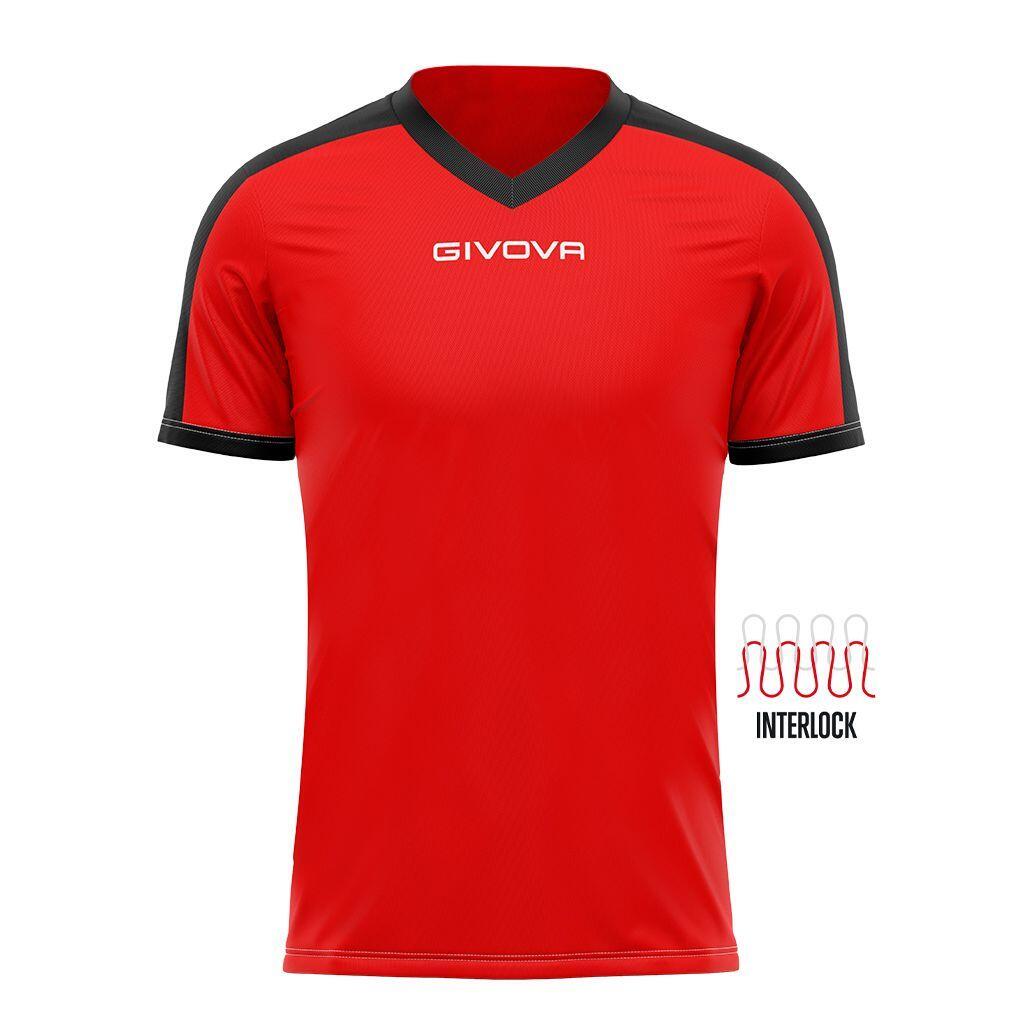 GIVOVA Givova Revolution Sports T-Shirt Red/Black M