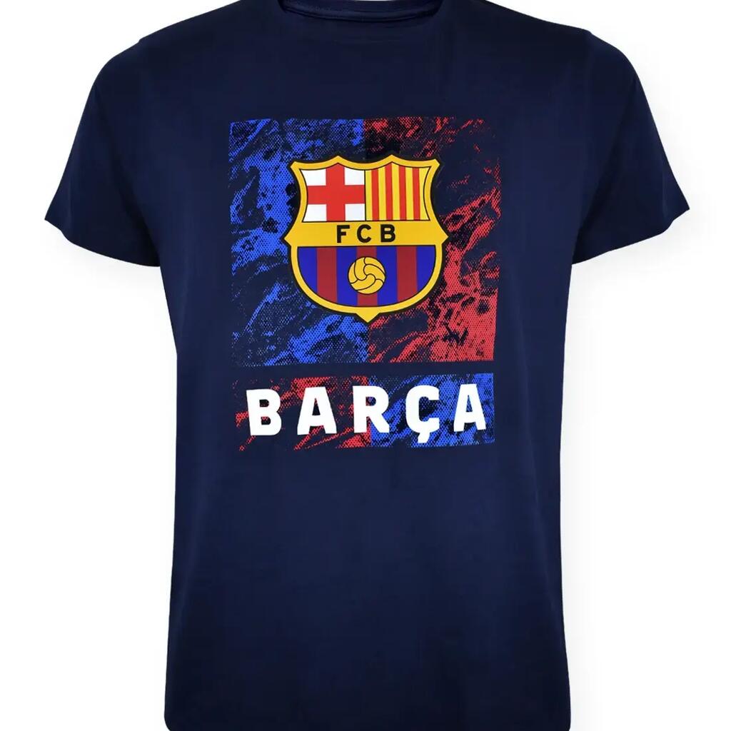 Мъжка тениска FC Barcelona 5001CMARN XXL тъмносиня