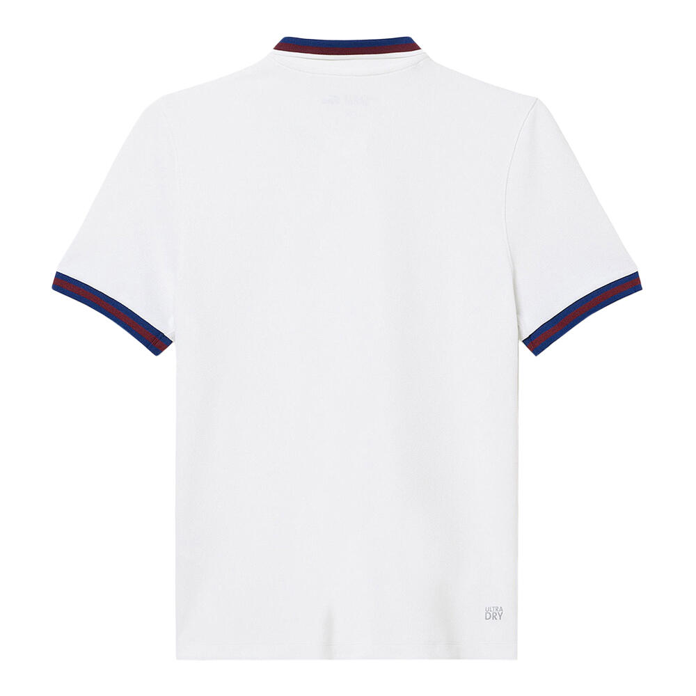 Poloshirt Mit UVSchutz für Tennis Damen Weiß 2/3