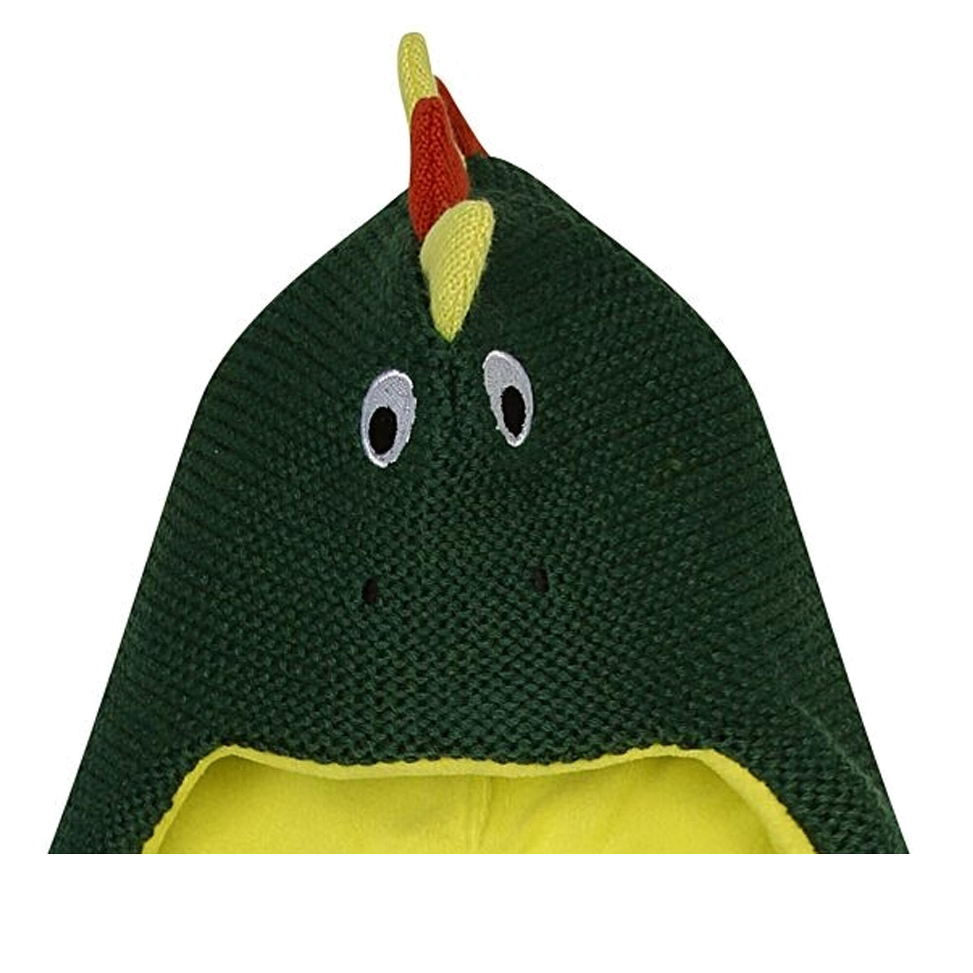 Childrens/Kids Snowplay Dinosaur 3 in 1 Hat Scarf (Eden Green) 3/4