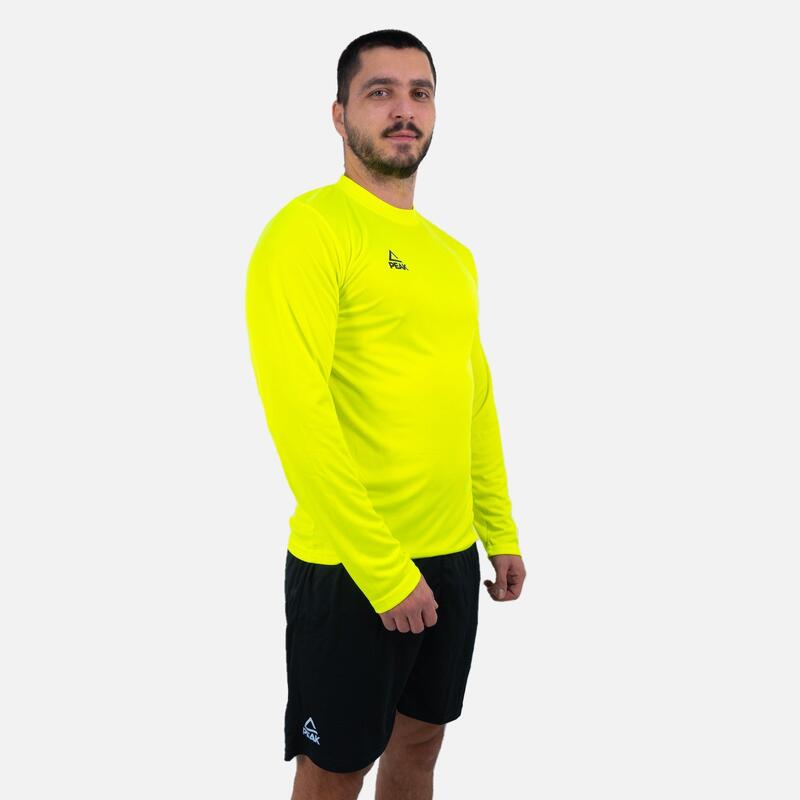 Set Tricou cu Maneca Lunga si Short Polypk Verdeneon/negru