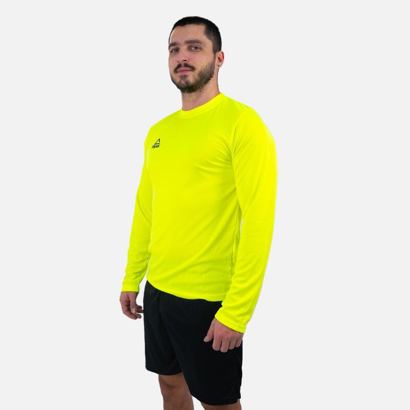 Set Tricou cu Maneca Lunga si Short Polypk Verdeneon/negru